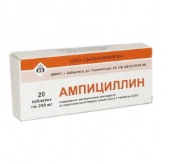 Таблетки Ампициллин 250 мг