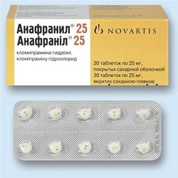 Таблетки Анафранил 25 мг