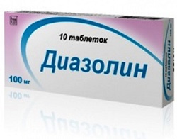 Таблетки Диазолин от аллергии