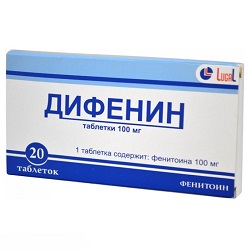 Таблетки Дифенин 100 мг