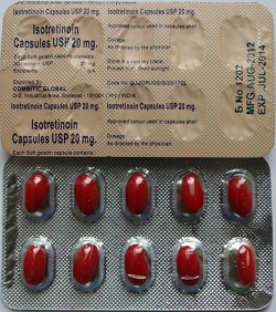 Капсулы Изотретиноин 20 мг.