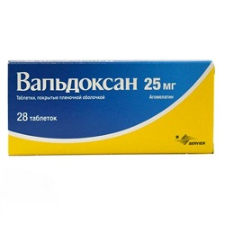 Таблетки Вальдоксан 25 мг