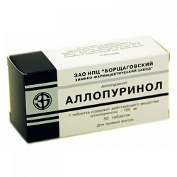 Таблетки Аллопуринол 100 мг
