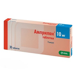 Таблетки Амприлан 10 мг