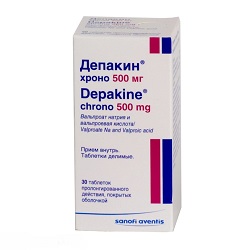 Таблетки Депакин 500 мг