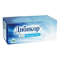 Таблетки Дибикор 500 мг