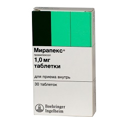 Мирапекс в таблетках 1,0 мг