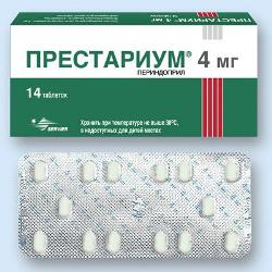 Таблетки Престариум 4 мг