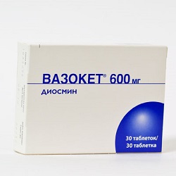 Таблетки Вазокет 600 мг
