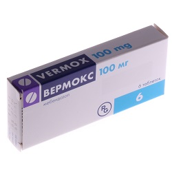 Таблетки Вермокс 100 мг