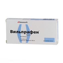 Таблетки Вильпрафен 500 мг