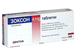 Таблетки Зоксон 4 мг